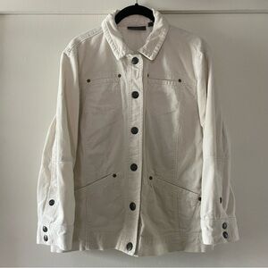 Women's White Button-Up Jacket